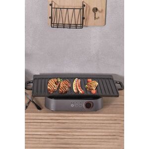 Living and Home Non-Stick Reversible Griddle Pan 2 Sides BBQ Cast Iron Grill Frying Cookware 50CM in Black Black Living and Home Non-Stick Reversible Griddle Pan 2 Sides BBQ Cast Iron Grill Frying Cookware 50CM in Black Black