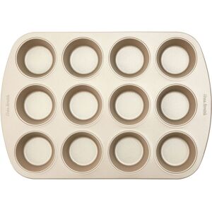 Orsina Gold 12 Muffin Tray, Champagne Muffin Oven Tray, Non-Stick Baking Tray for Perfet Muffins, Cupcake Tin Tray Gold Orsina Gold 12 Muffin Tray, Champagne Muffin Oven Tray, Non-Stick Baking Tray for Perfet Muffins, Cupcake Tin Tray Gold