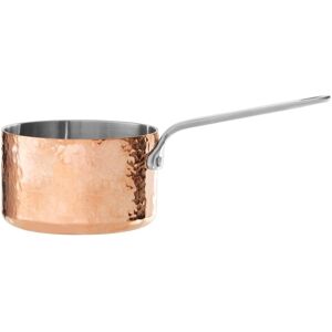 Orsina Spacious 10cm Copper Milk Pan, Mini Stainless Steel Milk Saucepan, Hammered Finish Milk Pot For Daily Use in Gold Gold Orsina Spacious 10cm Copper Milk Pan, Mini Stainless Steel Milk Saucepan, Hammered Finish Milk Pot For Daily Use in Gold Gold