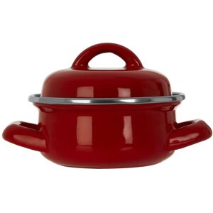 Orsina Porter 10cm Dia Mini Casserole Dish in Red Red Orsina Porter 10cm Dia Mini Casserole Dish in Red Red