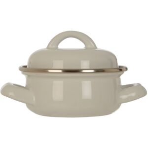 Orsina Porter 10cm Dia Mini Casserole Dish in White White Orsina Porter 10cm Dia Mini Casserole Dish in White White