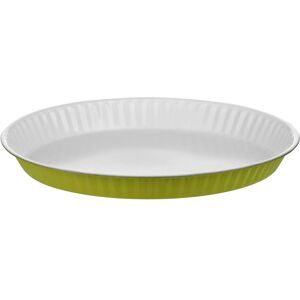 Orsina Functional Design Black Flan Dish, Non-Stick Carbon Steel Tart Dish For Even Baking, Durable Round Bakeware in Green Green Orsina Functional Design Black Flan Dish, Non-Stick Carbon Steel Tart Dish For Even Baking, Durable Round Bakeware in Green Green