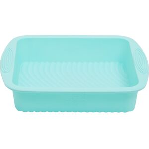 Orsina Pastel Blue Square Silicone Mould with Handles, Non-Stick Baking Pan, Food-Grade Mould, Ideal For Layer Cakes in Green Green Orsina Pastel Blue Square Silicone Mould with Handles, Non-Stick Baking Pan, Food-Grade Mould, Ideal For Layer Cakes in Green Green