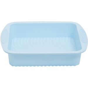 Orsina Pastel Blue Square Silicone Mould with Handles, Non-Stick Baking Pan, Food-Grade Mould, Ideal For Layer Cakes Blue Orsina Pastel Blue Square Silicone Mould with Handles, Non-Stick Baking Pan, Food-Grade Mould, Ideal For Layer Cakes Blue