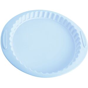 Orsina Pastel Green Pie or Flan Mould, Heat Resistant Round Tart Pan, Baking Dish With Fluted Sides, Silicone Mould in Blue Blue Orsina Pastel Green Pie or Flan Mould, Heat Resistant Round Tart Pan, Baking Dish With Fluted Sides, Silicone Mould in Blue Blue
