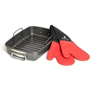 MasterClass 2pc Roasting Set with Non-Stick Large Roasting Tin & Rack & Stain-Resistant Silicone Double Oven Gloves Multicolor Large MasterClass 2pc Roasting Set with Non-Stick Large Roasting Tin & Rack & Stain-Resistant Silicone Double Oven Gloves Multicolor Large