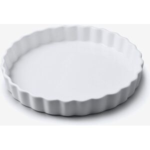 WM Bartleet & Sons Porcelain Round Flan Dish 22cm in White White WM Bartleet & Sons Porcelain Round Flan Dish 22cm in White White