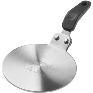 VonShef Moka Pot Induction Adapter Plate for Stovetop Coffee Makers in Metallic Silver Metallic Silver VonShef Moka Pot Induction Adapter Plate for Stovetop Coffee Makers in Metallic Silver Metallic Silver