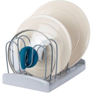 LIVIVO Kitchen Saucepan Lid Holder & Organiser in Grey Grey LIVIVO Kitchen Saucepan Lid Holder & Organiser in Grey Grey
