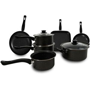 Carter & Clay 10 Piece Cookware Pots & Pans Set in Grey Grey Carter & Clay 10 Piece Cookware Pots & Pans Set in Grey Grey