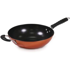Carter & Clay Copper Finish 30cm Non Stick Wok with Dual Helper Handle Copper Carter & Clay Copper Finish 30cm Non Stick Wok with Dual Helper Handle Copper