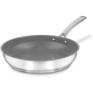 Sur La Table SLT900227 Stainless Steel 30cm Frying Pan, 10x Stronger Superior Ceramic Non-Stick Coating, Induction Compatible, Stainless Steel Silver A Sur La Table SLT900227 Stainless Steel 30cm Frying Pan, 10x Stronger Superior Ceramic Non-Stick Coating, Induction Compatible, Stainless Steel Silver A
