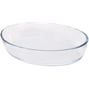 Argon Tableware Oval Glass Oven Dish - 26cm x 18cm - 1x Small Baking Tray in Clear Size: 26 cm x 18 cm Clear 26 cm x 18 cm Argon Tableware Oval Glass Oven Dish - 26cm x 18cm - 1x Small Baking Tray in Clear Size: 26 cm x 18 cm Clear 26 cm x 18 cm