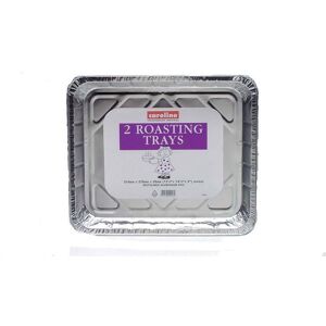 Caroline Oven Roasting Tray Pack of 2 in Silver Silver Caroline Oven Roasting Tray Pack of 2 in Silver Silver