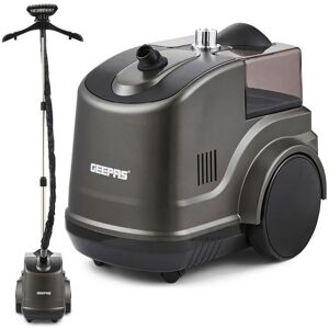Geepas 2000W Garment Cothes Steamer 3L Tank 2 Settings 70min Wrinkle Remover in Black Black Geepas 2000W Garment Cothes Steamer 3L Tank 2 Settings 70min Wrinkle Remover in Black Black