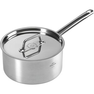 Kuhn Rikon Montreux Swiss Made Brushed Stainless Steel Induction Safe Saucepan, 18cm/2L in Silver Silver Kuhn Rikon Montreux Swiss Made Brushed Stainless Steel Induction Safe Saucepan, 18cm/2L in Silver Silver