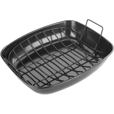 Tala Performance Eclipse Non-stick Roaster with U Rack in Black Black Tala Performance Eclipse Non-stick Roaster with U Rack in Black Black