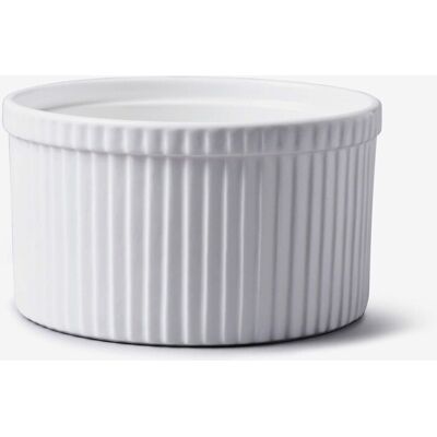 WM Bartleet & Sons Porcelain Souffle Dish 14cm in White White WM Bartleet & Sons Porcelain Souffle Dish 14cm in White White