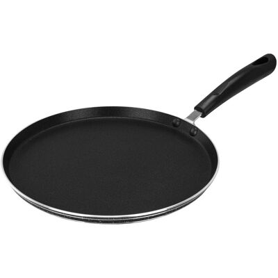Royalford Pancake Pan Dosa Tawa Non-Stick Induction Crepe Griddle Roti Pan in Black Size: Large Black Large Royalford Pancake Pan Dosa Tawa Non-Stick Induction Crepe Griddle Roti Pan in Black Size: Large Black Large