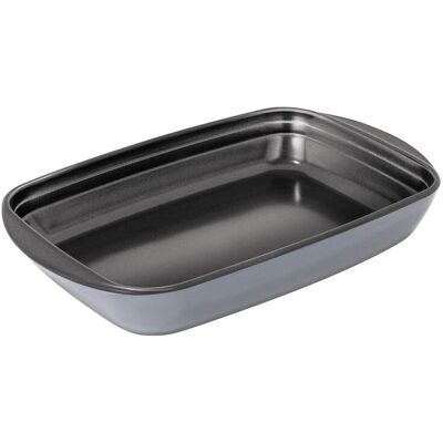 Kuhn Rikon Easy Glass Non-Stick 0.8L Oven Dish/Baking Dish, Small - 23 x 15 x 4cm in Grey Size: 23 x 15 x 4 cm Grey 23 x 15 x 4 cm Kuhn Rikon Easy Glass Non-Stick 0.8L Oven Dish/Baking Dish, Small - 23 x 15 x 4cm in Grey Size: 23 x 15 x 4 cm Grey 23 x 15 x 4 cm