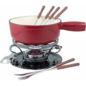Swissmar Lugano 9-Piece Fondue Set - Cherry Red Red Swissmar Lugano 9-Piece Fondue Set - Cherry Red Red