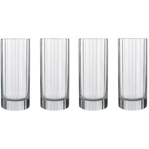 Luigi Bormioli 4 Hi-Ball Tumbler Glass Set - Cocktail Lover's Gift