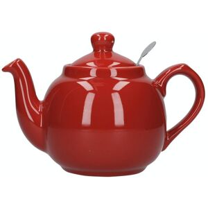 London Pottery Farmhouse Teapot, Red, Four Cup - 900ml, Boxed