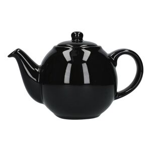 London Pottery Globe Teapot, Gloss Black, Ten Cup - 3 Litres, Boxed