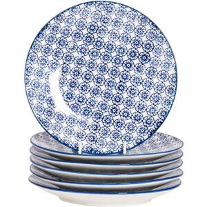 Nicola Spring Hand-Printed Side Plates 18cm Pack of 6