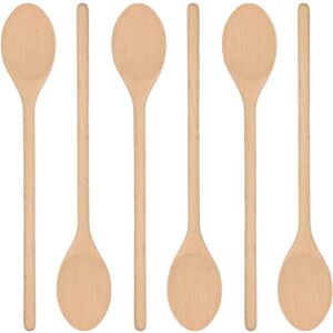 Argon Tableware Wooden Cooking Spoons - 35cm - Pack of 6 in Brown Brown Argon Tableware Wooden Cooking Spoons - 35cm - Pack of 6 in Brown Brown