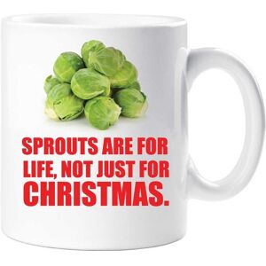 60 SECOND MAKEOVER Sprouts Are For Life Not Just For Christmas Mug in White White 60 SECOND MAKEOVER Sprouts Are For Life Not Just For Christmas Mug in White White