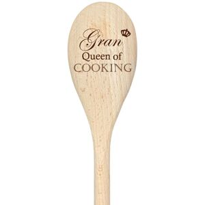 60 SECOND MAKEOVER Gran Queen Of Cooking Spoon Funny Wooden Spoon in Beige Beige 60 SECOND MAKEOVER Gran Queen Of Cooking Spoon Funny Wooden Spoon in Beige Beige