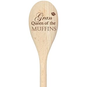 60 SECOND MAKEOVER Gran Queen Of The Muffins Spoon Funny Wooden Spoon in Beige Beige 60 SECOND MAKEOVER Gran Queen Of The Muffins Spoon Funny Wooden Spoon in Beige Beige
