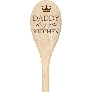 60 SECOND MAKEOVER Daddy King Of The Kitchen Spoon Funny Wooden Spoon in Beige Beige 60 SECOND MAKEOVER Daddy King Of The Kitchen Spoon Funny Wooden Spoon in Beige Beige