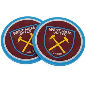 West Ham United FC Coaster Set Pack of 2 in Red Red West Ham United FC Coaster Set Pack of 2 in Red Red