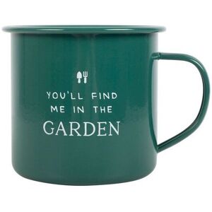 KDMD Find Me in the Garden Enamel Mug in Brown Brown KDMD Find Me in the Garden Enamel Mug in Brown Brown