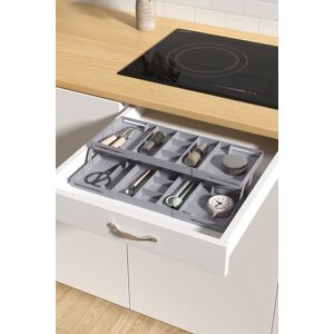 Living and Home Versatile Expandable Multi-tier Drawer Organiser Cutlery Kitchenware Tableware Storage Tray in Grey Grey Living and Home Versatile Expandable Multi-tier Drawer Organiser Cutlery Kitchenware Tableware Storage Tray in Grey Grey