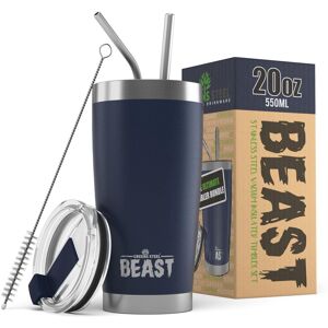Green Steel 20oz Navy Stainless Steel Insulated Travel Mug Reusable Tumbler Navy Green Steel 20oz Navy Stainless Steel Insulated Travel Mug Reusable Tumbler Navy
