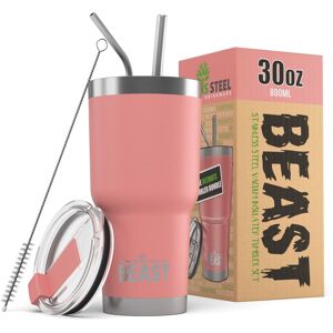 Green Steel 30oz Blossom Stainless Double Insulated Travel Coffee Tumbler Mug in Light Pink Light Pink Green Steel 30oz Blossom Stainless Double Insulated Travel Coffee Tumbler Mug in Light Pink Light Pink