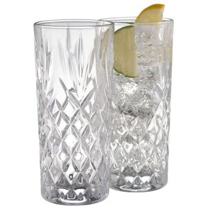 Galway Crystal "Renmore" Hi-ball Set of 2 in Clear Clear Galway Crystal "Renmore" Hi-ball Set of 2 in Clear Clear