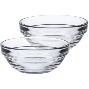 Duralex Lys Glass Stacking Bowls for Kitchen, Serving - 7.5cm (3") - Pack of 4 in Clear Clear Duralex Lys Glass Stacking Bowls for Kitchen, Serving - 7.5cm (3") - Pack of 4 in Clear Clear