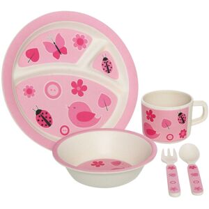 Orsina Eden 5Pc Bird Dinner Set in Pink Pink Orsina Eden 5Pc Bird Dinner Set in Pink Pink