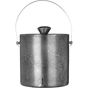 Orsina Glitter Effect Ice Bucket With Lid in Silver Silver Orsina Glitter Effect Ice Bucket With Lid in Silver Silver