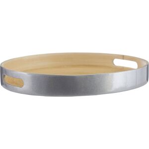 Orsina Kyoto Small Round Serving Tray in Silver Silver Orsina Kyoto Small Round Serving Tray in Silver Silver