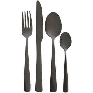 Orsina 16 Piece Stainless Steel Cutlery Set, Avie Colored Cutlery Set, Luxury Cutlery Set, Modern 16 Piece Cutlery Set in Black Black Orsina 16 Piece Stainless Steel Cutlery Set, Avie Colored Cutlery Set, Luxury Cutlery Set, Modern 16 Piece Cutlery Set in Black Black