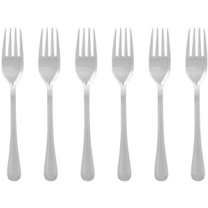 Orsina Set of Six Classic Cake Forks, Elegant Stainless Steel Dessert Forks with Polished Finish, Rust-Resistant in Silver Silver Orsina Set of Six Classic Cake Forks, Elegant Stainless Steel Dessert Forks with Polished Finish, Rust-Resistant in Silver Silver