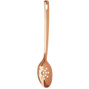 Orsina Shiny Copper Finish Slotted Spoon, Unique Stainless Steel Holed Spoon, Luxe Slotted Spoon With Long Handle in Rose Gold Rose Gold Orsina Shiny Copper Finish Slotted Spoon, Unique Stainless Steel Holed Spoon, Luxe Slotted Spoon With Long Handle in Rose Gold Rose Gold