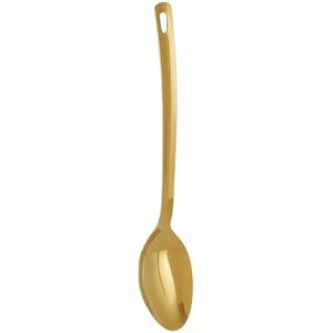 Orsina Rose Gold Plated Serving Spoon With Extended Grip, Metal Spoon With Hanging Loop, Stylish Cooking Spoon Gold Orsina Rose Gold Plated Serving Spoon With Extended Grip, Metal Spoon With Hanging Loop, Stylish Cooking Spoon Gold