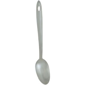 Orsina Rose Gold Plated Serving Spoon With Extended Grip, Metal Spoon With Hanging Loop, Stylish Cooking Spoon in Silver Silver Orsina Rose Gold Plated Serving Spoon With Extended Grip, Metal Spoon With Hanging Loop, Stylish Cooking Spoon in Silver Silver