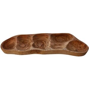 Orsina Kora 5 Section Antipasti Dish, Renewable Olive Wood in Brown Brown Orsina Kora 5 Section Antipasti Dish, Renewable Olive Wood in Brown Brown